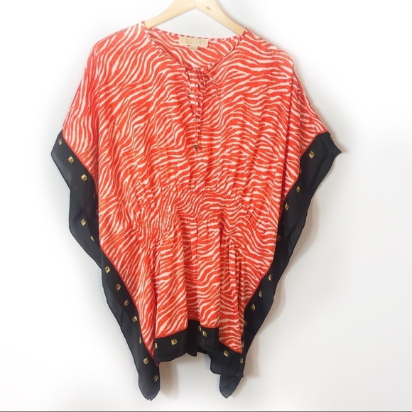 MICHAEL KORS Savannah Printed Kimono Top - Picture 4 of 10